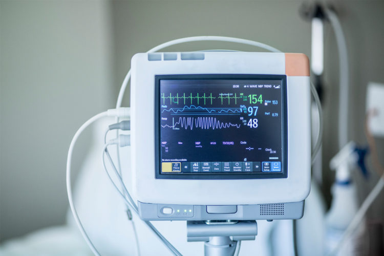 Dispositivo para medir pulsaciones en hospital