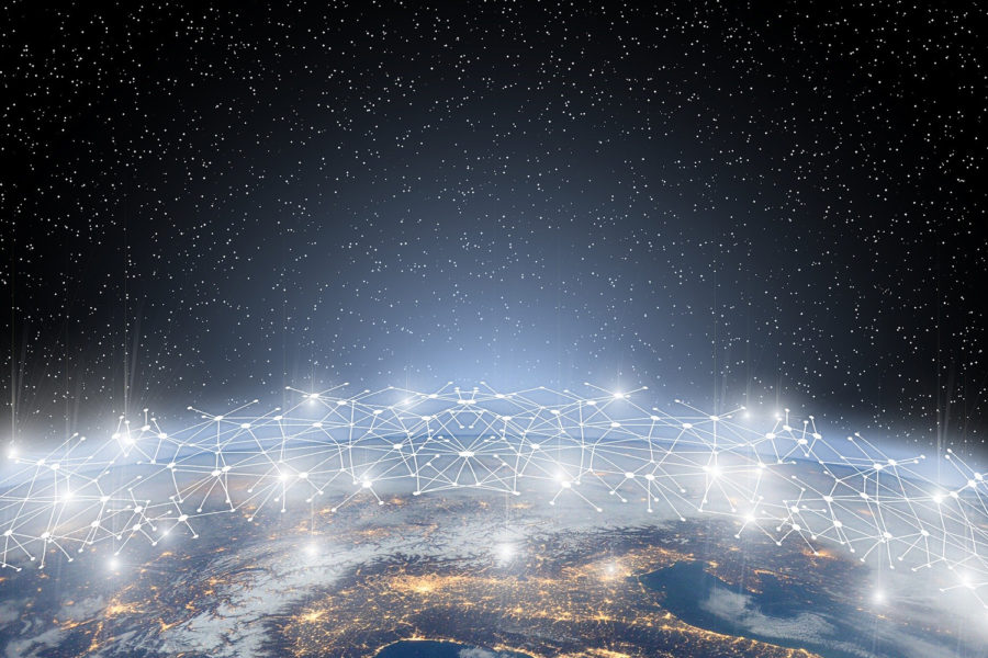 Redes, conectividad, conexiones, mundo