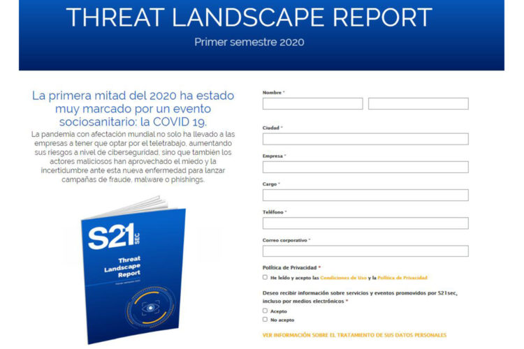 Informe Threat Landscape Report S21Sec