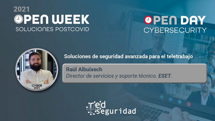 Raül Albuixech, director de servicios y soporte técnico de ESET. Cybersecurity Open Day 2021.