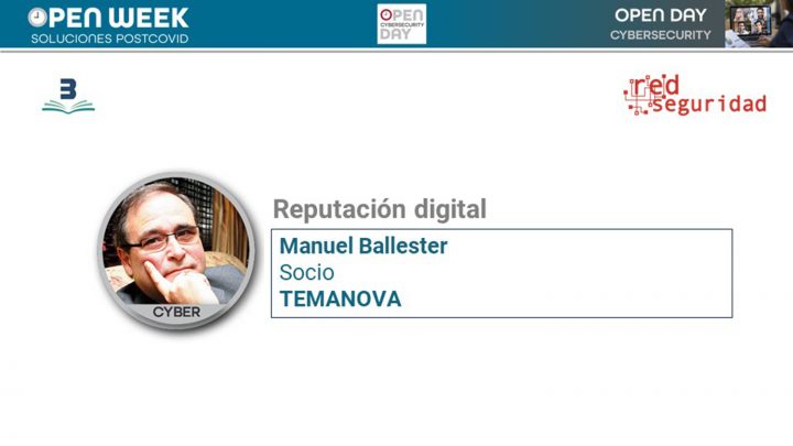 Manuel Ballester, socio de Temanova. Cybersecurity Open Day 2020
