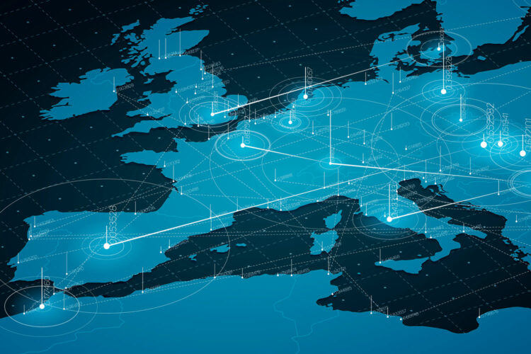 Visión de la Unión Europea interconectada en ciberseguridad.