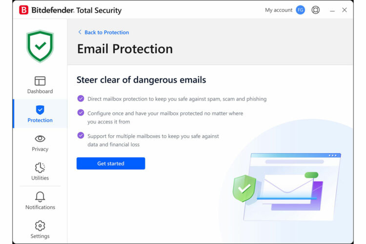 Email Protection de Bitdefender