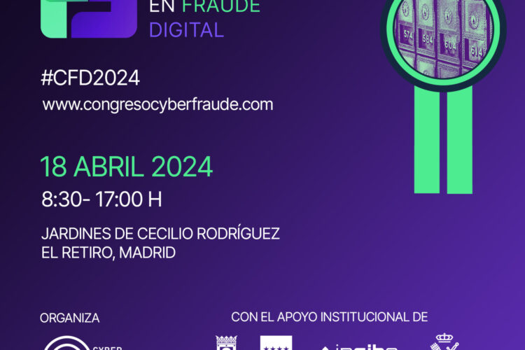 Cartel congreso ciberseguridad en fraude digital de CyberMadrid