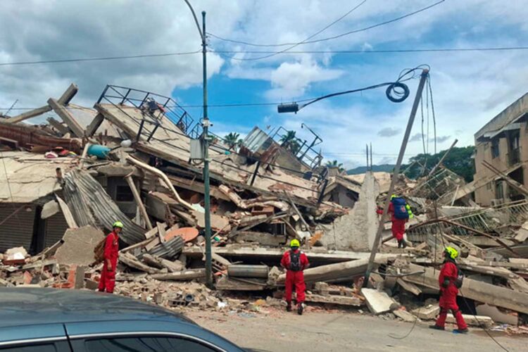 brigadistas argentinos en el terremoto de Venezuela 2026
